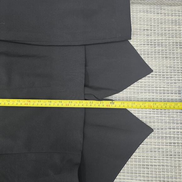 Express Blazer Jacket Women Medium Black Open Waterfall Cascading Minimalist NEW - Picture 9 of 11